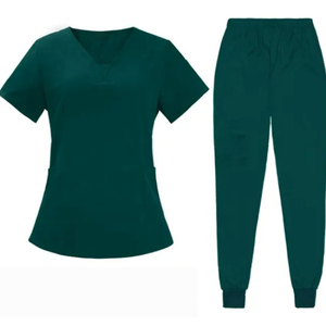 High Quality Unisex Hospital Uniforms Private Label <b>Nurse</b> <b>Scrub</b> Sets Denim Fabric Medical <b>Scrubs</b> - Product Image 1