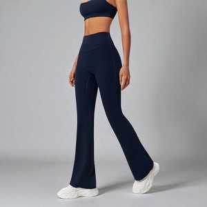 Leggings longs pour femmes, coupe flexible, tissu doux, ceinture confortable, pour un style de vie actif, vêtements décontractés et usage domestique - Product Image 4