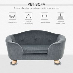 Sustainable Comfortable Pet Bed Miniature Washable and Removable <b>Cushion</b> Waterproof Cover for <b>Small</b> Dogs and Cats Gray - Product Image 4