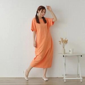 Vestido Midi de Lino Orgánico para Mujer, Manga Campana, Corte Holgado, Línea A, Vintage, Cintura Alta, Transpirable, Diseño Personalizado, Precio al por Mayor, Regalo para Ella - Product Image 3