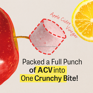 หมากฝรั่งน้ำส้มสายชูรสผลไม้ธรรมชาติน้ำตาลต่ำเคี้ยวเพื่อสุขภาพของว่างเพื่อสุขภาพ - Product Image 5