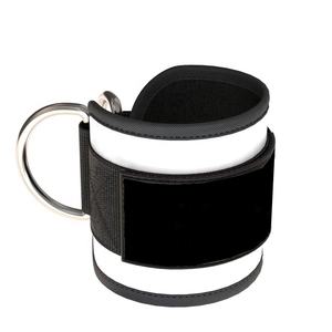 Nouveauté 2026 : Sangles de cheville ajustables en néoprène rembourré avec double anneau en D pour machines à câble et équipements de gym - Product Image 3