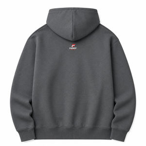 Sweat à capuche unisexe surdimensionné personnalisé avec logo, style streetwear, en molleton de coton épais, vierge, vente en gros - Product Image 2