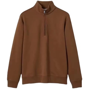 2026 High Quality Men's Quarter Zip Neck Mock Sweatshirt Sport <b>Zipper</b> Half Zip Up Pullover Hoodie Sweatshirt Men - Product Image 2