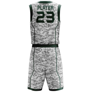 Uniformes de Baloncesto Personalizados Sublimados, de Malla Transpirable de Secado Rápido, 100% Poliéster, Antibacterianos y Ecológicos, sin Mangas - Product Image 6