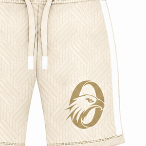 Shorts de sport beiges personnalisés pour l'entraînement athlétique, la gym, la course, avec cordon de serrage, séchage rapide, respirants, performance, ensemble uniforme d'équipe - Product Image 4