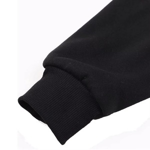 Sudadera con Capucha Negra Unisex, Diseño de Esqueleto con Pedrería, Estilo Holgado Informal para Otoño - Product Image 4
