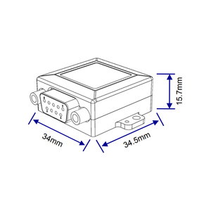LPMS-UTTL3 9-Axis IMU/AHRS พร้อมอินเทอร์เฟซ TTL UART 5-18V DC สำหรับการควบคุมแขนหุ่นยนต์และแอปพลิเคชัน IoT - Product Image 2