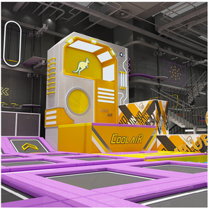 Trampolín Personalizado Flyfun <span class=keywords><strong>con</strong></span> Circuito <span class=keywords><strong>de</strong></span> Cuerdas <span class=keywords><strong>con</strong></span> Tirolina y Tobogán Grande para Parque <span class=keywords><strong>de</strong></span> Aventuras o Zona <span class=keywords><strong>de</strong></span> Juegos Aéreos - Product Image 3