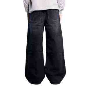 MEESAM LEATHER HOSIERY Jeans de Mezclilla Unisex 100% Algodón de Secado Rápido, Cintura Alta, Corte Recto, Estilo Vintage, para Invierno - Product Image 3