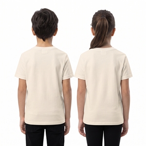 T-shirt unisexe pour enfants à col en V, motif floral, impression par sublimation, hauts décontractés pour garçons et filles, fabricant de vêtements personnalisés en gros - Product Image 6