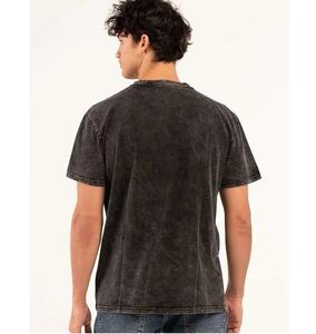 T-shirt streetwear vintage surdimensionné à col rond et manches courtes, 100 % coton de haute qualité, délavé à l'acide, effet vieilli, avec motif imprimé - Product Image 6