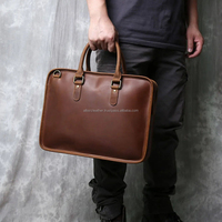 Sac à main pour ordinateur portable en cuir véritable, de qualité supérieure, vintage, durable, élégant, spacieux, prix d'usine en gros