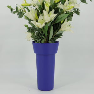 Boughpot de sol en plastique de campagne durable et réutilisable bon marché, décoration de baril de plante artificielle ronde et portable <span class=keywords><strong>pour</strong></span> intérieur et extérieur - Product Image 6