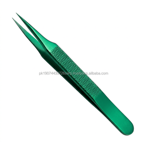 Pince à épiler professionnelle pour extensions de cils Volume et Mega Volume, à pointe en fibre, avec une prise ferme - Product Image 2