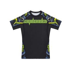 เสื้อรัดรูปสำหรับผู้ชาย Saqibandco สำหรับ MMA ลายพิมพ์แบบ Sublimation แห้งเร็ว ผลิตจากโพลีเอสเตอร์ เสื้อสำหรับผู้ใหญ่สำหรับกีฬาผสมผสานหลายประเภท - Product Image 5