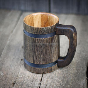 แก้วกาแฟไม้ทำมือ คุณภาพสูง ผลิตภัณฑ์ส่งออกจากอินเดีย งานฝีมือประณีต ภาชนะสำหรับดื่ม ดีไซน์สวยงาม - Product Image 1