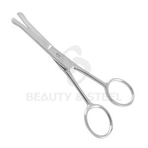 Ciseaux de manucure de qualité supérieure bicolores avec lames argentées polies et poignées ergonomiques noires pour les soins en salon - Product Image 5