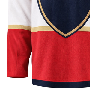 Camiseta de Hockey sobre Hielo Roja de Manga Larga, Transpirable, de Secado Rápido, que Absorbe la Humedad, 100% Poliéster, Uniforme Deportivo para Equipo, Profesional para Adultos - Product Image 4