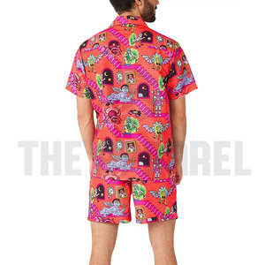 Nuevo Conjunto de Traje de Verano Informal de 2 Piezas para Hombre, Camiseta de Manga Corta y Pantalones Cortos con Bolsillos con Cremallera - Product Image 6