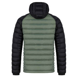 Wholesale Men Plus Size <b>Quilted</b> Cotton Baseball Jacket Hooded <b>Single</b>-Breasted Thick Autumn Casual Outdoor Outerwear - Product Image 4