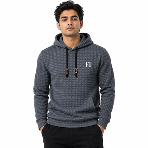 Sweat-shirts à capuche surdimensionnés pour hommes, en coton épais mélangé, style streetwear, pull chaud d'hiver, fournisseur OEM en gros sur mesure - Product Image 1