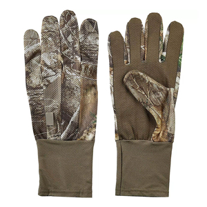 Gants de chasse sur mesure avec des motifs personnalisés, entièrement en cuir, sangle de poignet réglable et fermeture à boucle, unisexe - Product Image 1