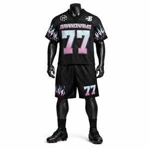 Servicios OEM, Jersey de Fútbol Americano de Último Modelo, Corte Regular, Diseño Personalizado de Alta Calidad, Impreso, Transpirable, de Secado Rápido para Verano - Product Image 1