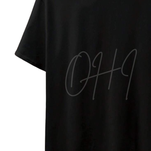 Camiseta Personalizada con Pedrería Negra, 100% Algodón Transpirable, Estilo Urbano Oversize para Hombre y Mujer, OEM/ODM Disponible - Product Image 5