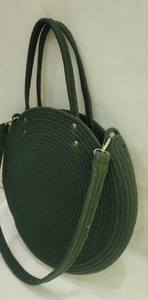 Bolso de mano de paja tejida con cierre magnético, bolso portátil para la playa, bolso de hombro para viaje, para mujer, bolsos de mano para mujer. - Product Image 2
