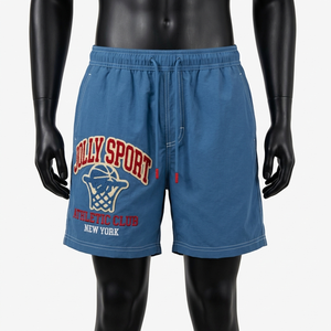 Luxury 145 GSM Quick Dry Nylon Blue Swim <b>Shorts</b> Embroidered <b>Patch</b> Custom Logo <b>Shorts</b> <b>men's</b> <b>shorts</b> - Product Image 4