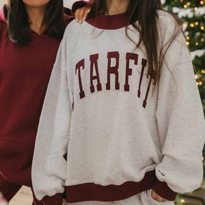 Custom <b>Mock</b> <b>Neck</b> Sweatshirt Women Men Chenille Embroidery Letter Gingham Polka Dot Patch College University Style - Product Image 6