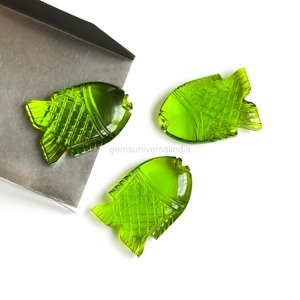 Natural <b>Peridot</b> Quartz Fish Shape 30mm Loose Hand Carved Gemstone Pendant Crystal Fish Charm Wholesale Price Bulk <b>Jewelry</b> Making - Product Image 6