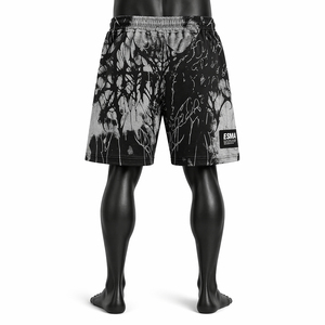 Shorts de bain imprimés pour hommes ESMA, sublimation, séchage rapide, taille élastique, décontractés, motif noir et blanc - Product Image 1