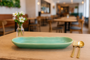 Elegant <b>Ceramic</b> Pasta <b>Plate</b> – Premium Oval Serving Dish for Noodles, Salad Stylish Serving <b>Plate</b> for Home & Restaurant - Product Image 3