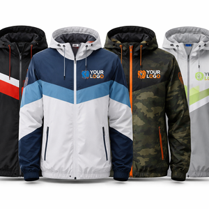 Cortavientos Premium con Logotipo Personalizado para Hombre - Pedidos al por Mayor Directamente del Fabricante - Product Image 1