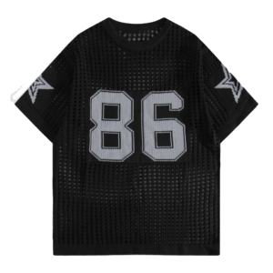 Maillot de sport en maille respirante de haute qualité, grande taille, surdimensionné, imprimé personnalisé par sublimation pour équipe de football américain - Product Image 1