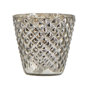 New Arrival Silver Antique Mouth Blowing Glass Scented Soy Wax Candle <b>Jar</b> for Home <b>Decor</b> Gifting Indoor Burn Time 20-40 Hours - Product Image 5