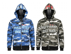 Custom <b>Zip</b> Hoodie Mens Streetwear Full <b>Zip</b> <b>Hooded</b> Sweatshirt Lightweight Fleece Raglan Sleeve Casual Jacket Unisex Fashion - Product Image 1