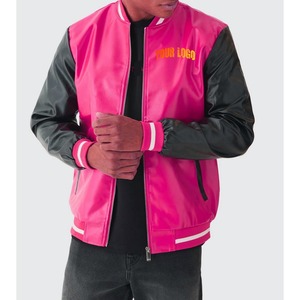 Veste bomber en satin personnalisée, veste de baseball avec patch en chenille, veste de baseball pour hommes, unisexe, vente en gros - Product Image 4