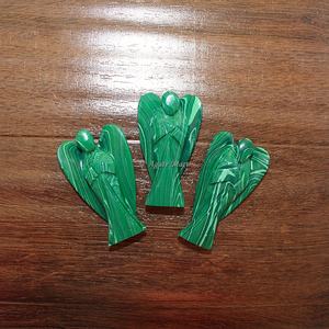 Vente en gros de mini sculpture d'ange de style Feng Shui pierre précieuse AGATE de haute qualité Aventurine verte pour la décoration de la maison cadeau Love Style - Product Image 3