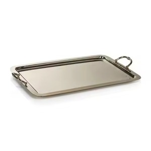 Round Shape Modern Metal <b>Decorative</b> <b>Plate</b> With Plant Pattern Polished Vintage Design Handmade Serving Tray For Presents - Product Image 2
