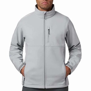 <b>Men</b>_s High Street Style Casual Softshell <b>Jacket</b> Stand Collar <b>Canvas</b> Waterproof Windproof Winter Apparel Zipper Front Logo - Product Image 3