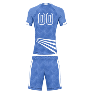 Conjunto de Camiseta y Pantalones Cortos de Fútbol Azul Cielo, Uniforme Deportivo Ligero, Ropa de Entrenamiento, Ropa de Equipo, Ropa para Partidos - Product Image 2