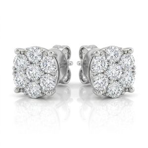 Pendientes de Diamante Moissanite con Piedras Moissanite de Color D VVS y Pulido Premium para Uso Diario en Moda de Lujo - Product Image 1