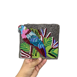 กระเป๋าแมสเซ็นเจอร์ของผู้หญิงทำมือสไตล์โบฮีเมียนอินเดียกระเป๋าใส่เหรียญขนาดเล็กพร้อมคลัทช์ลูกปัดสำหรับช้อปปิ้งตอนเย็นขายส่ง - Product Image 1