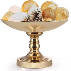 Bol à dattes traditionnel en métal doré avec dôme en verre, bol de service pour fruits secs design pour le ramadan, l'iftar, la maison, la cuisine, la table à manger - Product Image 5