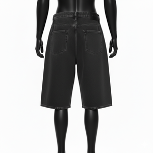 Pantalones Cortos de Mezclilla Holgados Estilo Anime Japonés Personalizados de Moda para Hombre, Shorts de Mezclilla de Pierna Ancha con Gráficos Manga, Ropa Urbana OEM ODM - Product Image 5