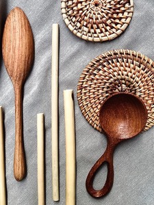 Cuillère en bois de qualité supérieure, écologique et durable, la plus vendue, tendance, pour service, en vrac - Product Image 4