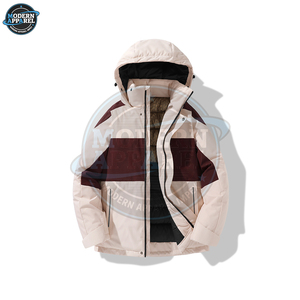 Vêtements de ski imperméables unisexes de haute qualité fabriqués sur mesure, veste de snowboard à capuche en duvet - Product Image 5